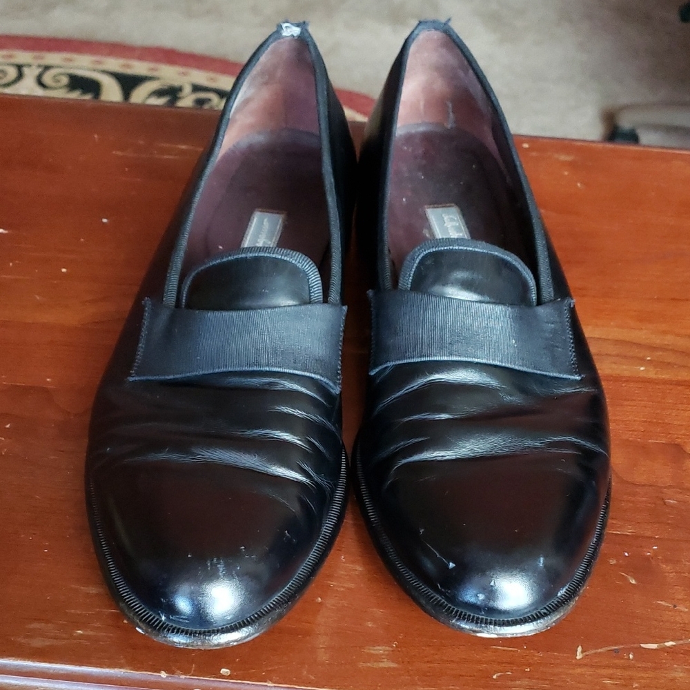 Salvatore Ferragamo Black Leather Loafers